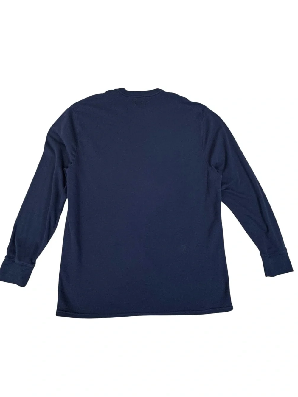 Polo Ralph Lauren Navy Blue Waffle Knit Thermal Long Sleeve Shirt 2XL Big & Tall